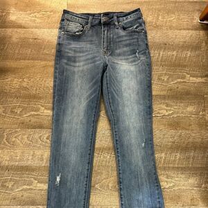 Risen Jeans Size 7/28 Light Distressing